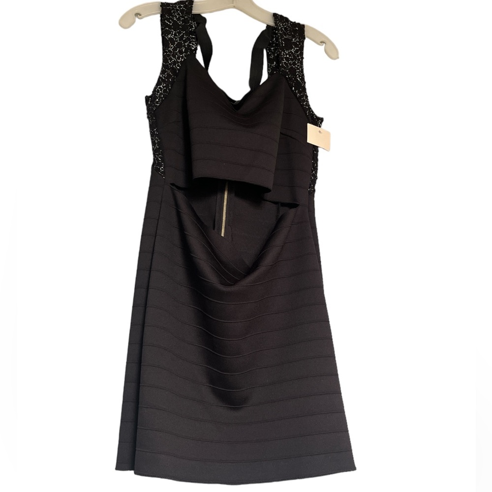Mey Black Cocktail Dress with Cut-Out Detail